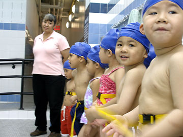 swimming